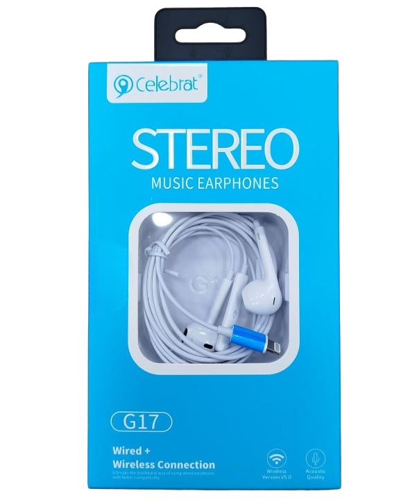 Celebrat Stereo Music Earphones G17