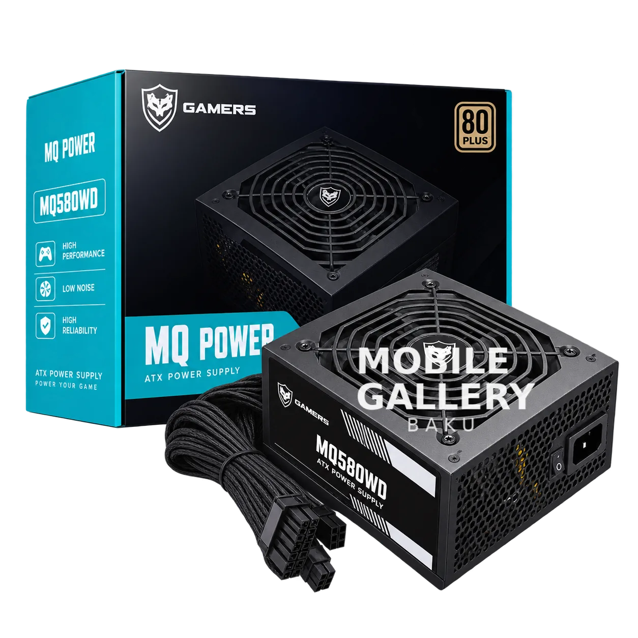 Gamers MQ580WD 80+ Gaming Power Supply