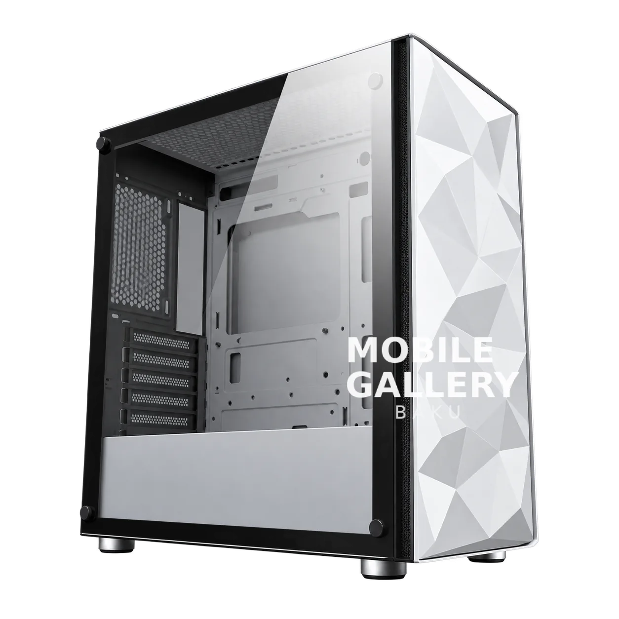 Ruix Diamond ATX Gaming Case White