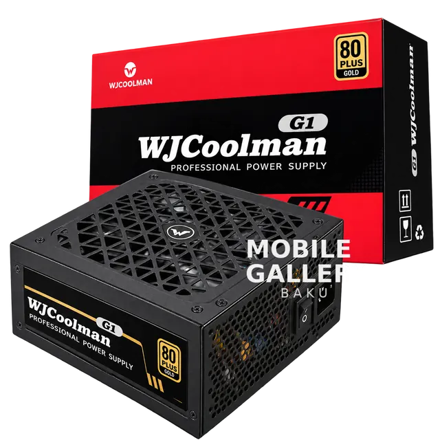 WJCoolman G1 850W 80+ Gold Power Supply Black