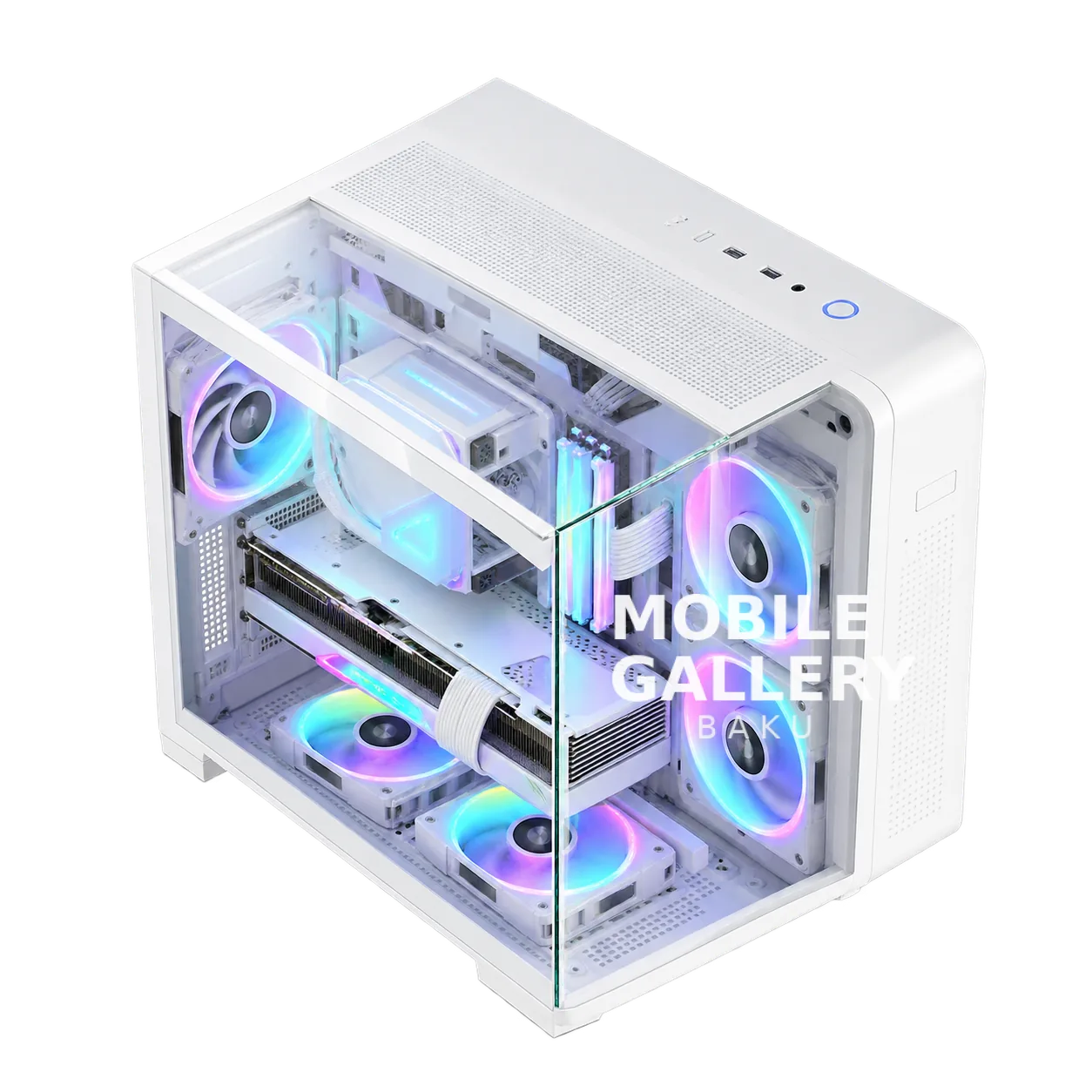 WJCoolman Wentian Mini Aquarium Case White
