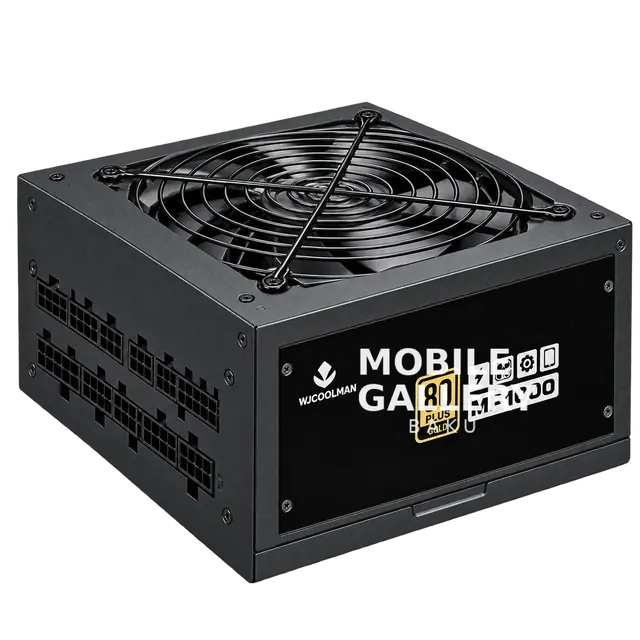 WJCoolman MP1000 1000W 80+ Gold Power Supply Black