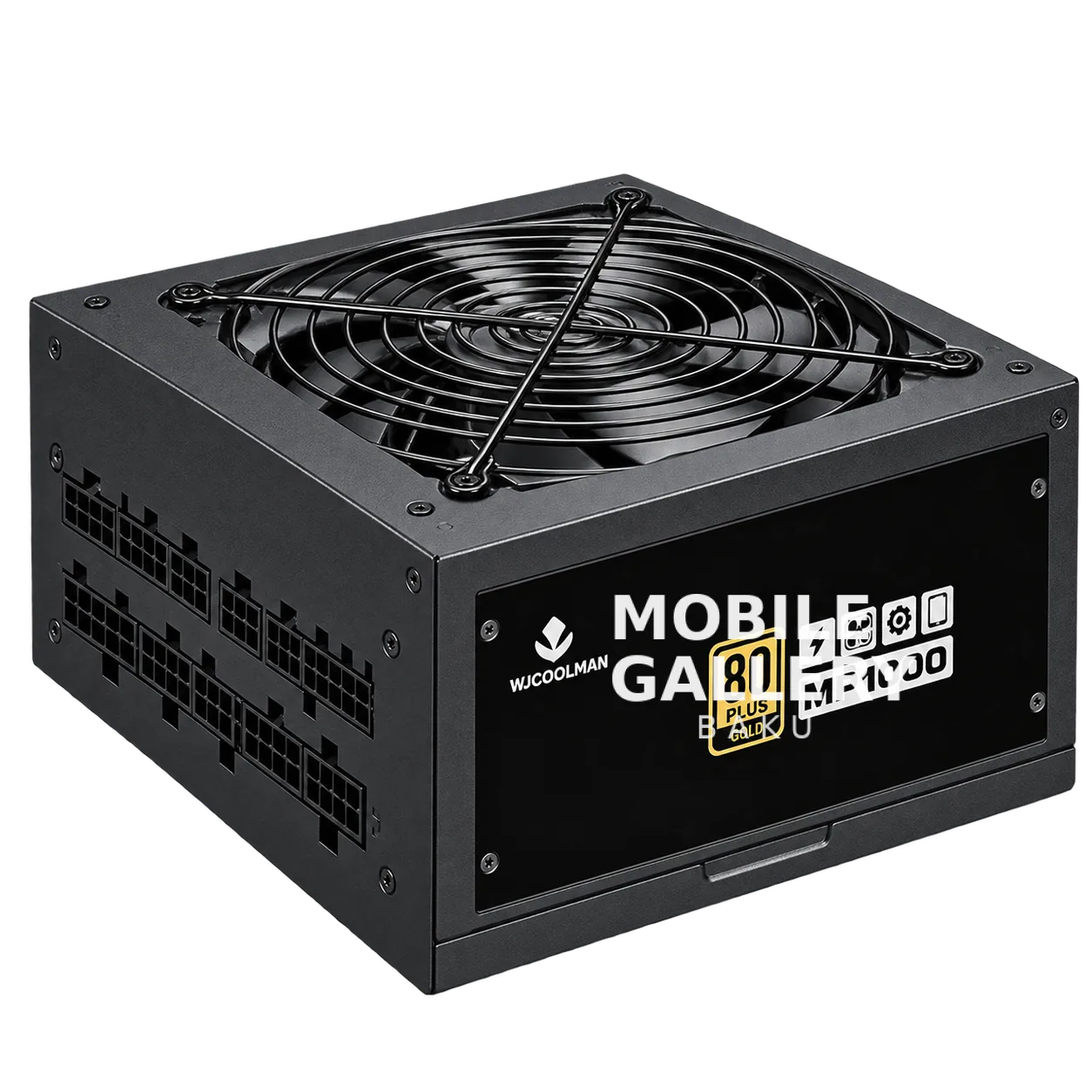 WJCoolman MP1000 1000W 80+ Gold Power Supply Black