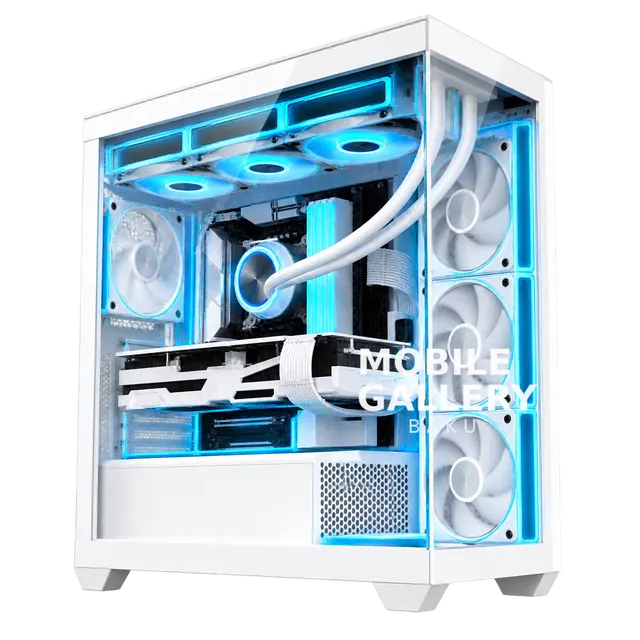 Ruix Carnival 360 Aquarium Gaming Case White