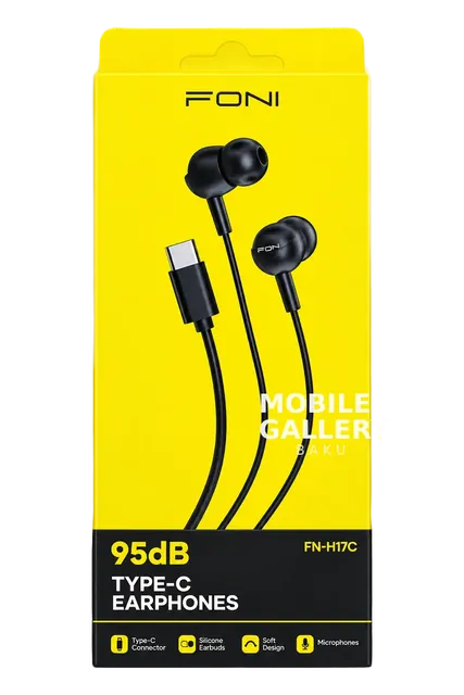Foni 95 db type-c earphones
