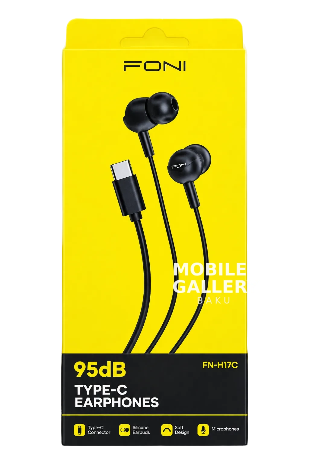 Foni 95 db type-c earphones