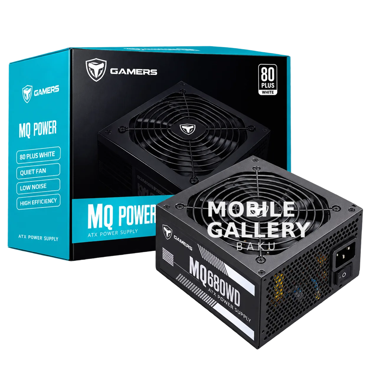 Gamers MQ680WD 80+ Gaming Power Supply
