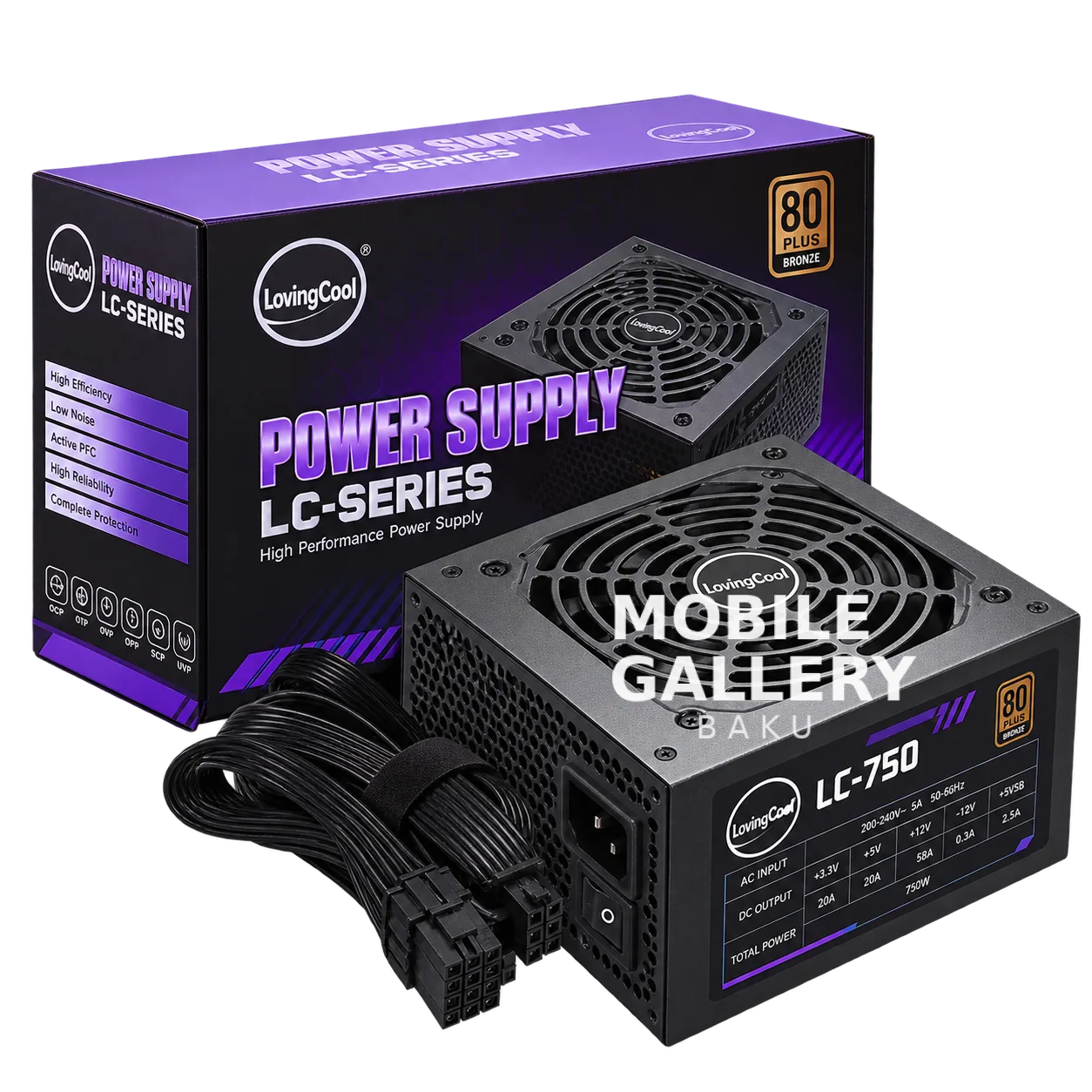 LovingCool LC-750 750W 80+ Bronze Power Supply