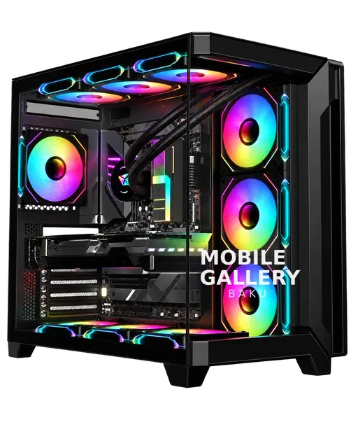 Ruix Aerospace Ultra RGB Fashion Aquarium ATX Case Black