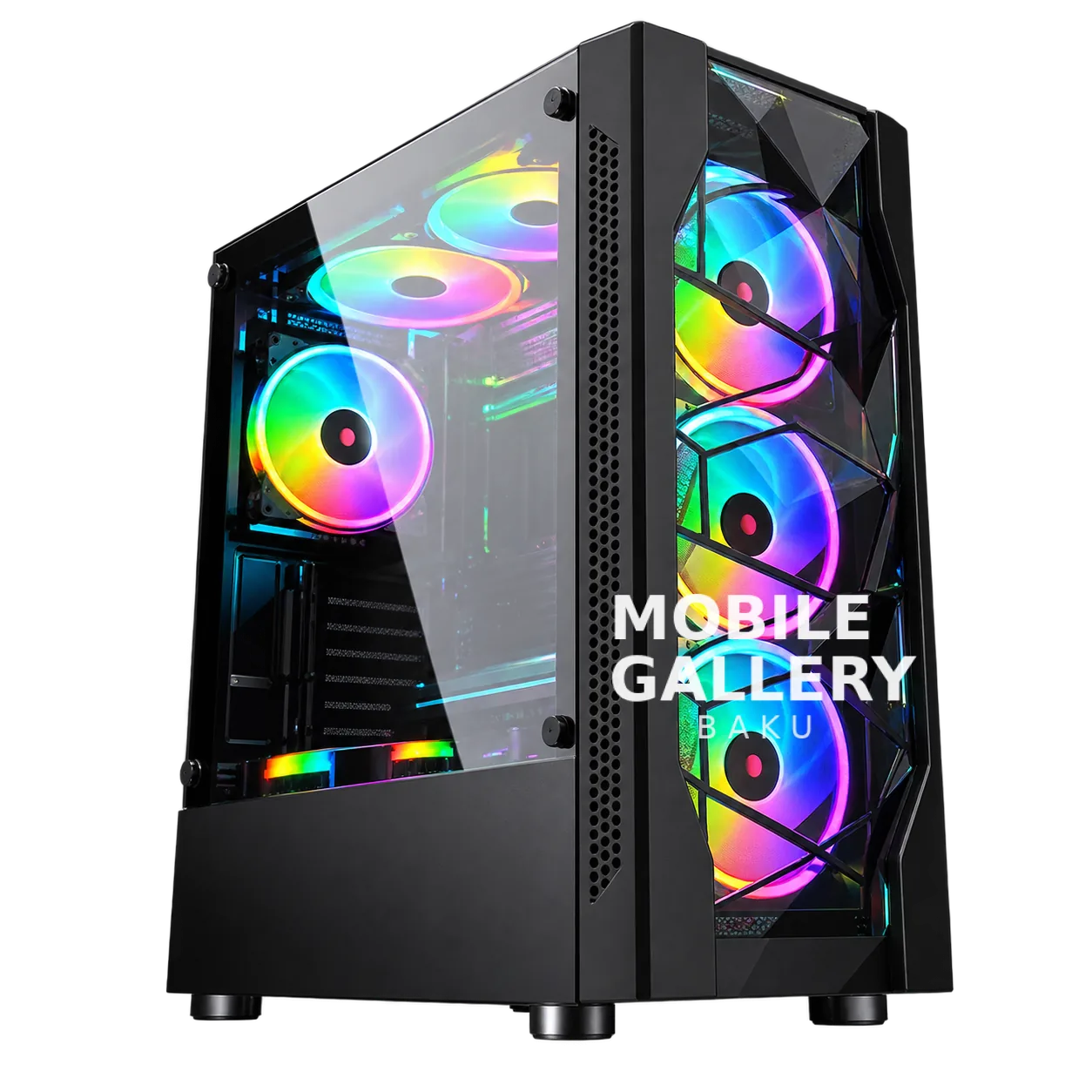 GameKM IceDrill ATX Gaming Case Black