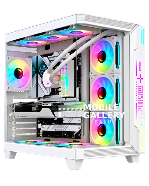 Ruix Aerospace Ultra RGB Fashion Aquarium ATX Case White