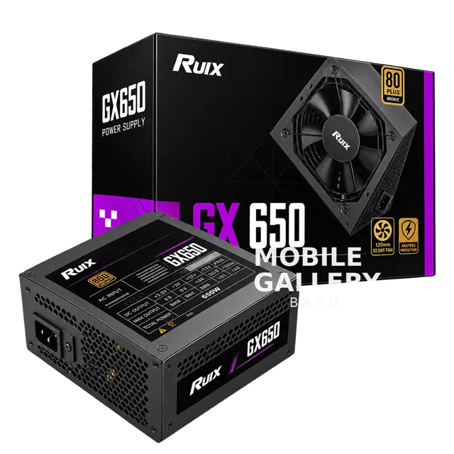 Ruix GX650 650W 80+ Bronze Power Supply