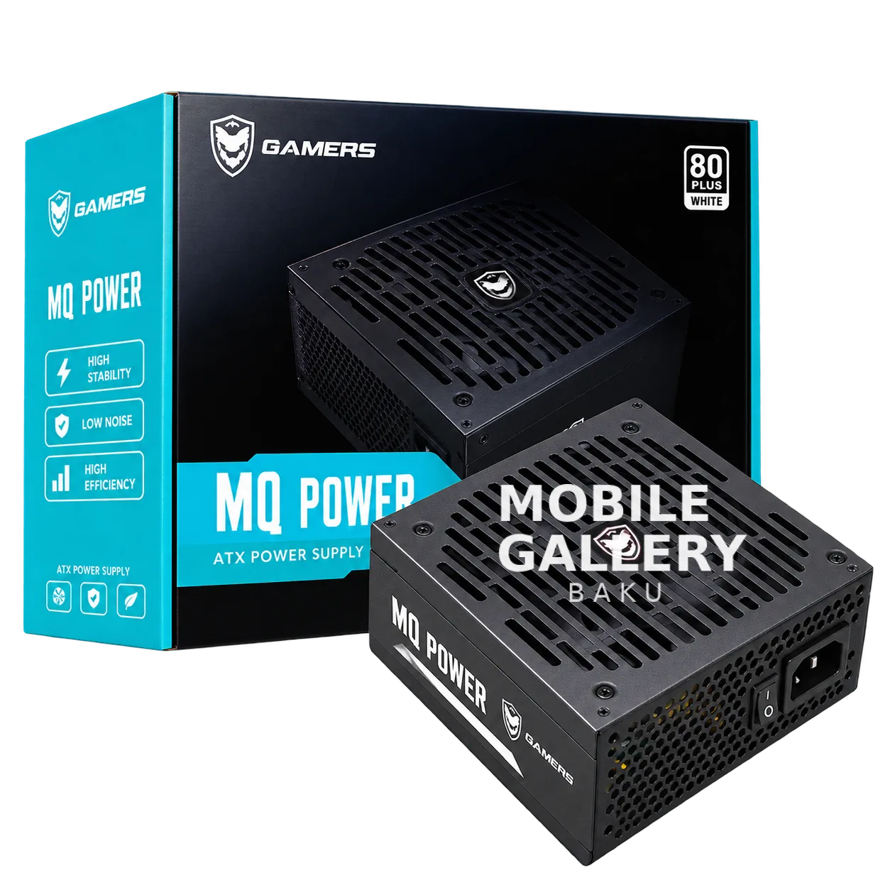 Gamers MQ880WD 800W 80+ Gaming Power Supply