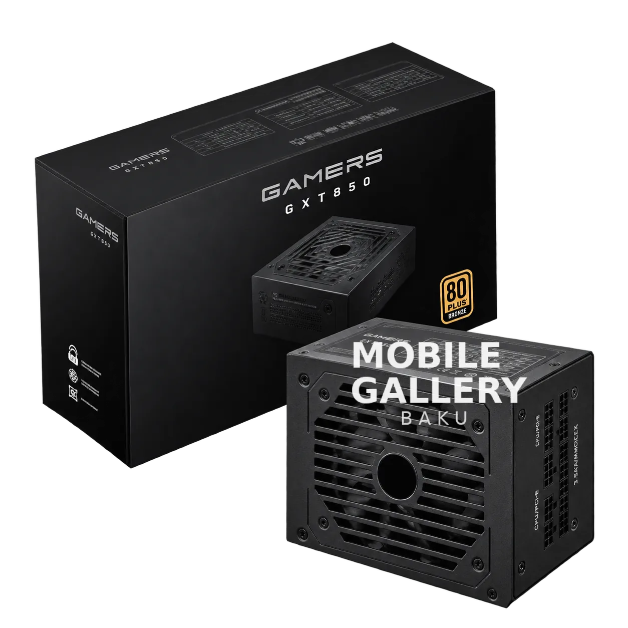 Gamers GXT850 850W 80+ Bronze Gaming Power Supply
