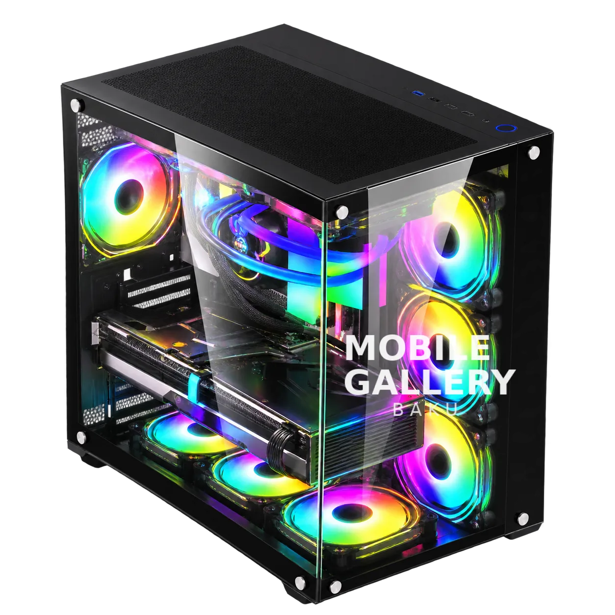 UFO-2 ATX Aquarium Case Black